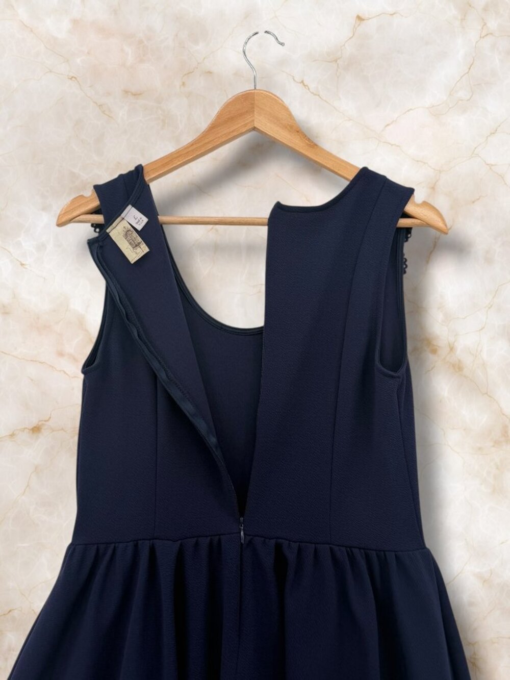 Francesca's Blue‎ Scalloped Mini Dress - Picture 4 of 7